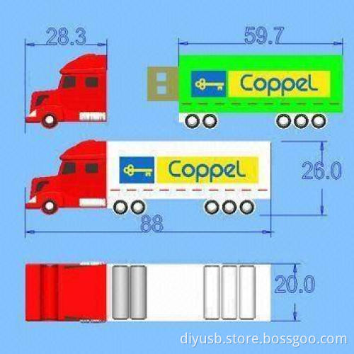 Customized Car-shaped USB Flash Drive with 10-year Data Retention, CE-/RoHS-certified